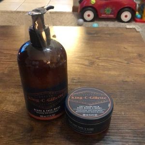Beard balm and face wash bundle